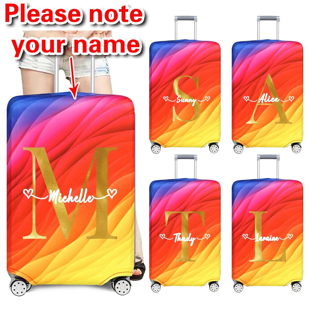 Customized Luggage Cover Protector (18-32) นิ้ว กระเป๋าเดินทางยางยืด ป้องกันรอยขีดข่วนกันฝุ่นมีรูปภาพที่กำหนดเองให้เลือก