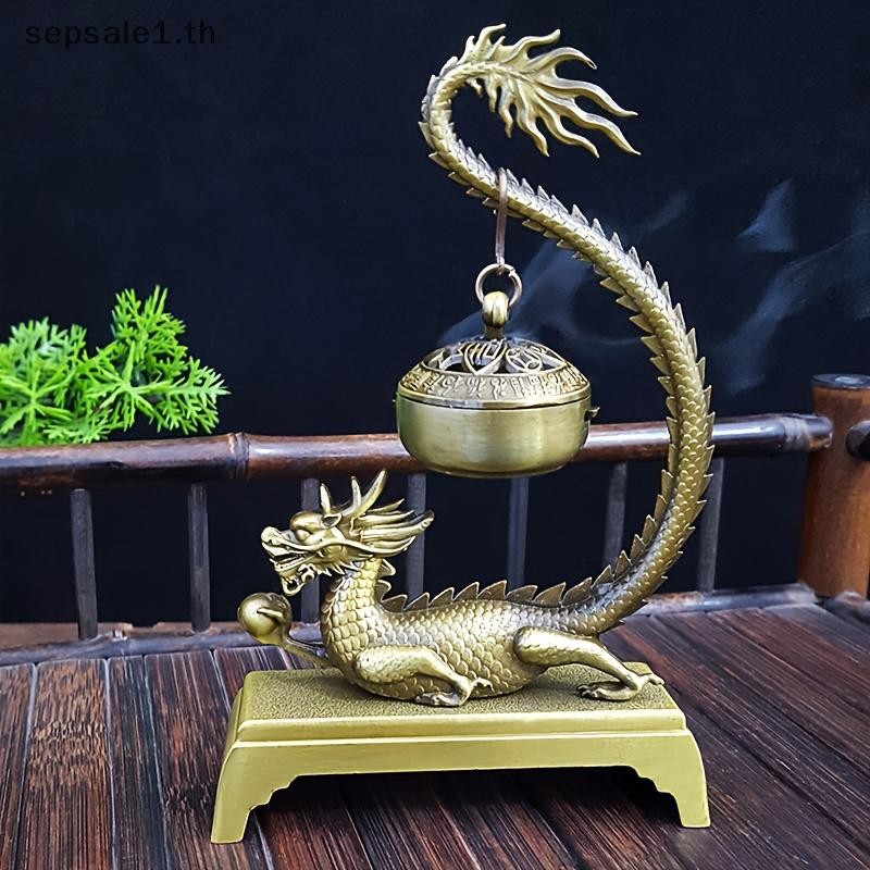 # ขาย # ที่ใส่ธูปมังกรโชคดีฮวงจุ้ยมังกรจีนย้อนยุคกระถางธูปงานฝีมือตกแต่งบ้านเครื่องประดับอโรมา .