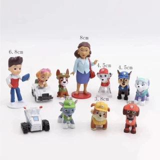 💥จัดส่งจากประเทศไทย💥12pcs PAW Patrol อะนิเมะรูป COD Action Figure ตุ๊กตาของเล่นสําหรับของขวัญเด็กคอลเลกชันเครื่องประดับรถบ้านเค้กตกแต่งโทรศัพท์ Gacha