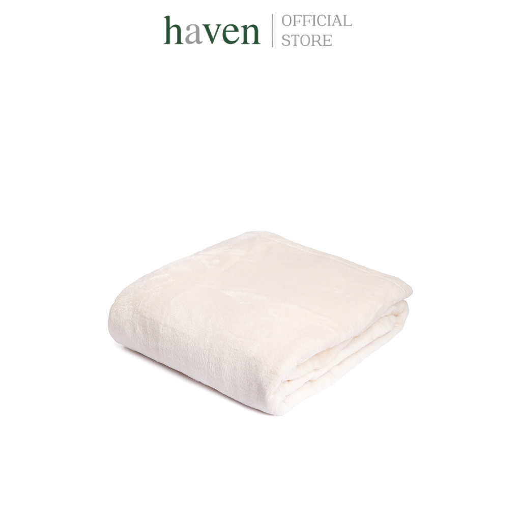 HAVEN ผ้าห่ม Flannel Freeze ขนาด 55x70 นิ้ว สีพื้น
