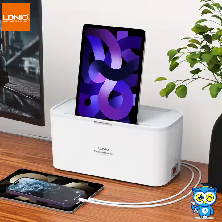 ของแท้100%  LDNIO SN5311 ปลั๊กไฟ Power Strip Management 5 Port & 3USB กล่องปลั๊กพ่วง รางปลั๊กไฟ สายท