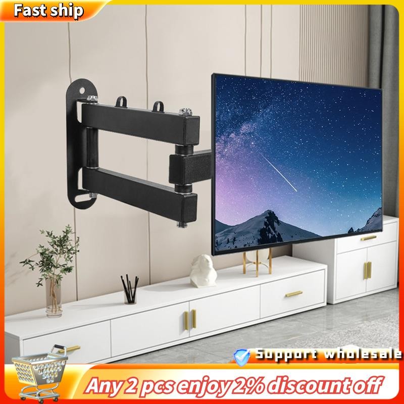 In -Monitor Wall Mount Monitor Wall Mount Bracket สําหรับ 14 ถึง 27 นิ้ว LCD Monitor ขาตั้งทีวีปรับ 