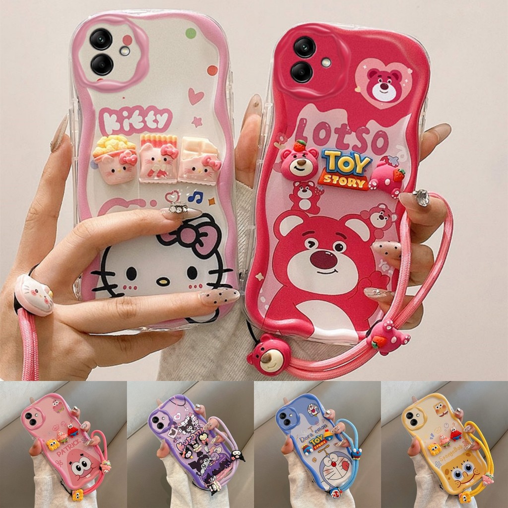 เคส Samsung A06 A05 A04 Cute Paste Doll Soft Silicone Phone Case TYNY1