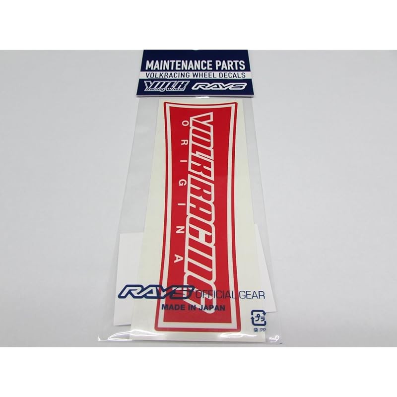 Rays No.27 Volk Racing Te37 Saga Sl (สี Pg) ซ่อมสติ๊กเกอร์ซี่ลวด Volk Racing Logo สีแดง สําหรับ 17/1