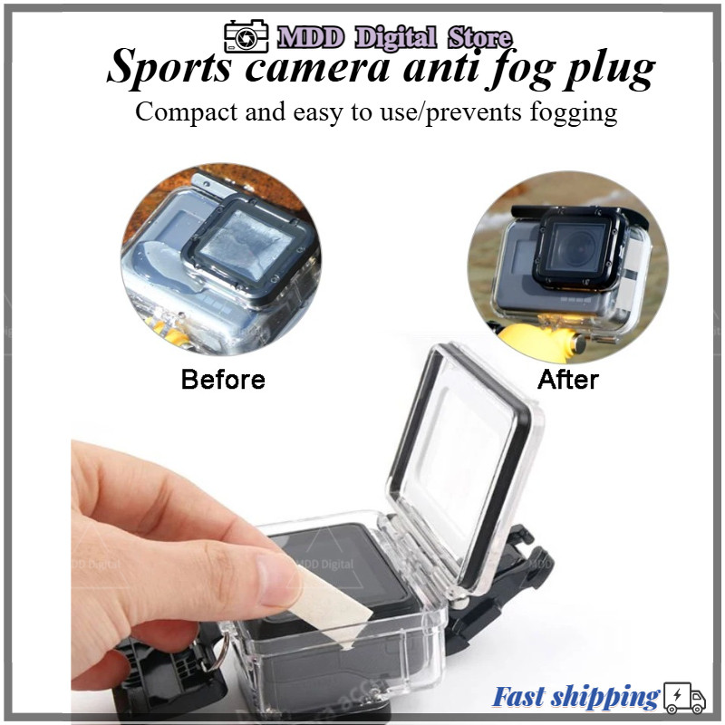 แผ่นป้องกันหมอก 12 ชิ้นสําหรับ GoPro 11 10 9 8 7 Xiaomi Yi Sjcam Eken กล้องใต้น้ํา Anti-Fog แผ่น