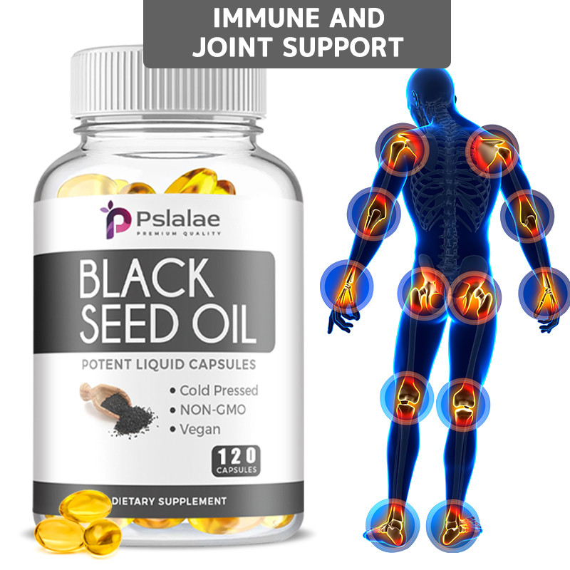 Pslalae Black Cumin Seed Oil Capsules, อาหารเสริม Nigella Sativa สกัดเย็นสําหรับการสนับสนุนภูมิคุ้มก
