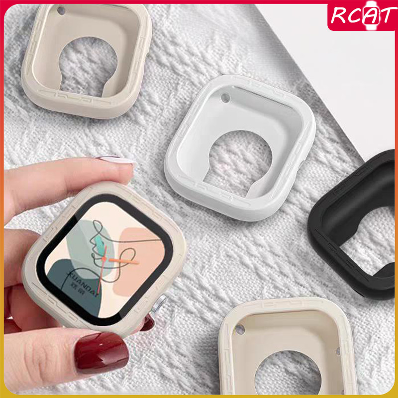 กลวงอ่อนนุ่มซิลิโคน for Xiaomi Redmi Watch 5 ยางกลวงการป้องกันฝาครอบฟิล์มป้องกันหน้าจอกันชนฝาครอบอุปกรณ์เสริม