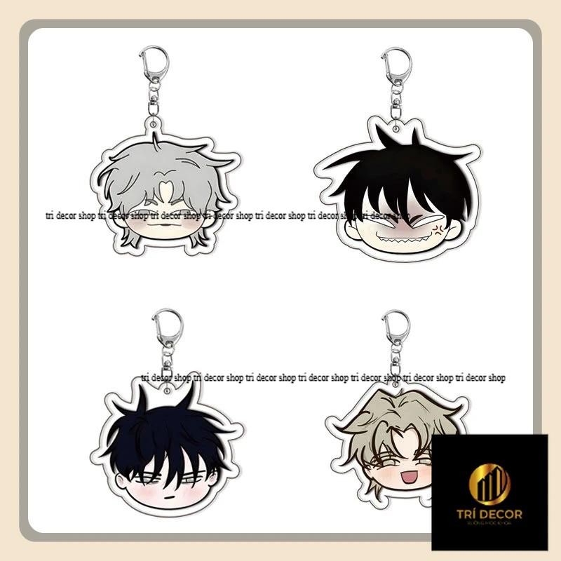 พวงกุญแจอะคริลิคโดยน้ําการ์ตูนเกาหลีรูปอะนิเมะน่ารัก Yeo taeju kim euihyun พวงกุญแจ