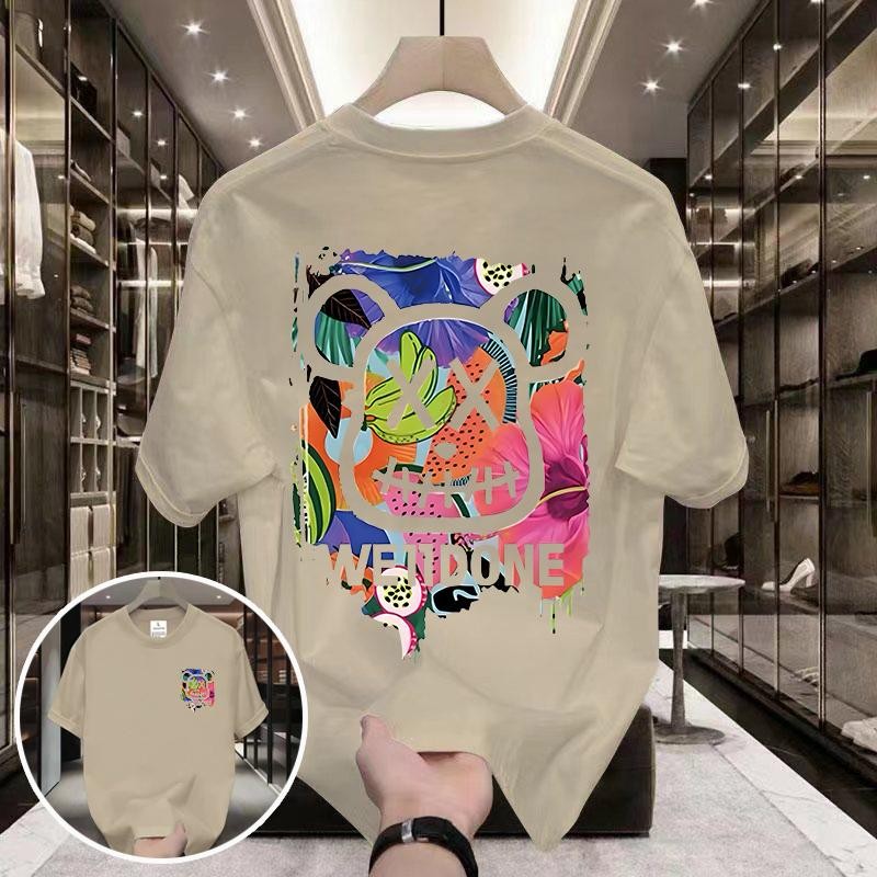 (จัดส่งตลอด 24 ชั่วโมง)Woo Right เสื้อยืดผ้าฝ้ายสำหรับผู้ชายรุ่นใหม่ แบบพิมพ์ลายแฟชั่น สั้นแขน เสื้อที่เข้ากับทุกสไตล์