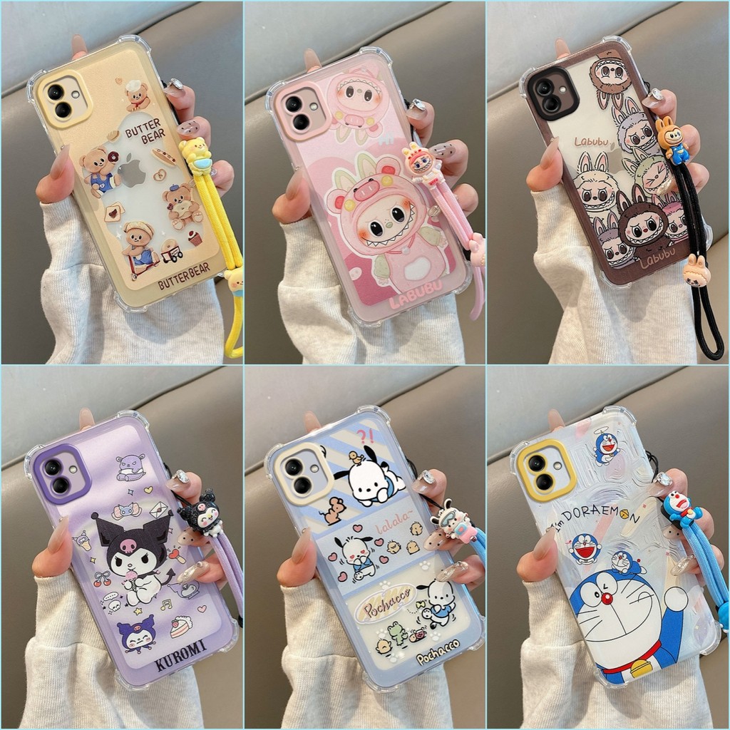 เคส Samsung A06 A05 อะนิเมะถุงลมนิรภัยป้องกันการตกเคสซิลิโคนอ่อนนุ่ม YX1