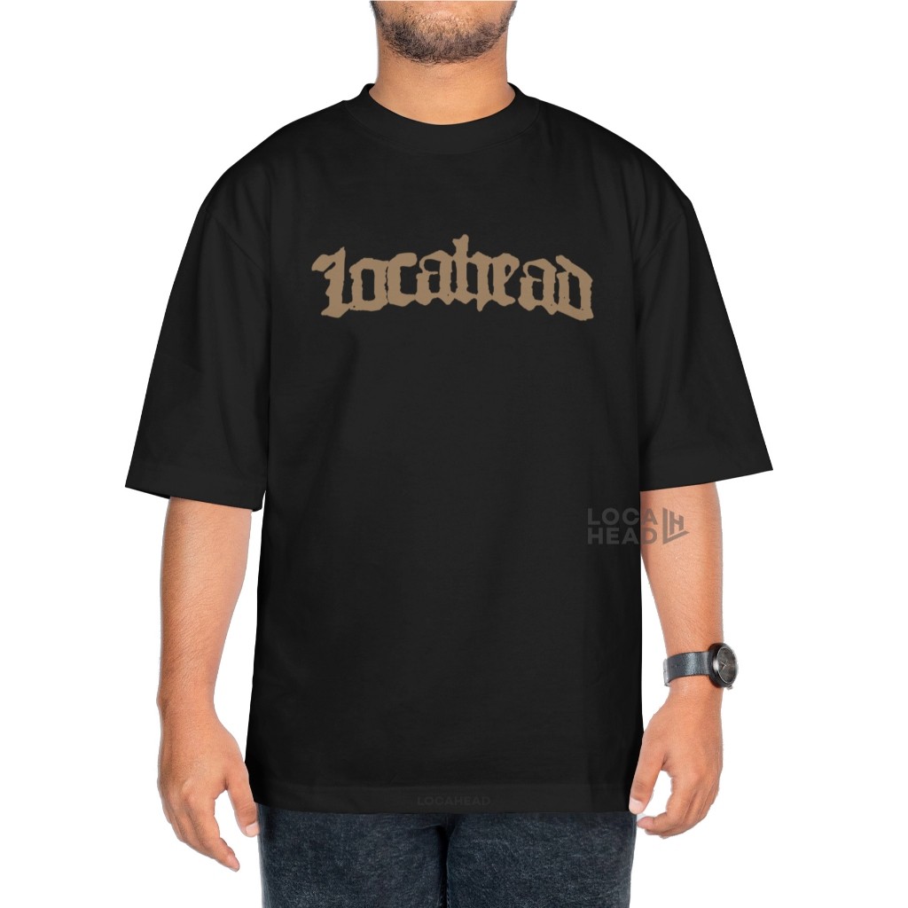 คอกลม Locahead Tshirt Mona Rock Black Tees Cotton Combed 24s ผ้าฝ้ายเสื้อยืด Unisex