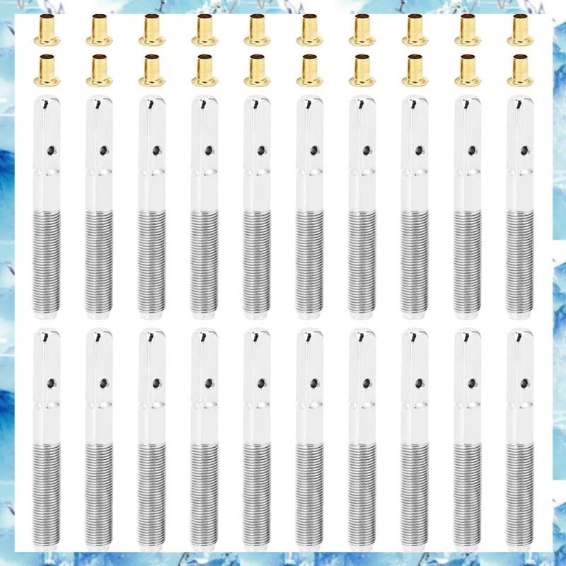[ ] 20 ชิ้น Lyre Harp Tuning Pin Nails 20 ชิ้น Rivets ชุดสําหรับ Lyre Harp ขนาดเล็ก Harp เครื่องดนตร