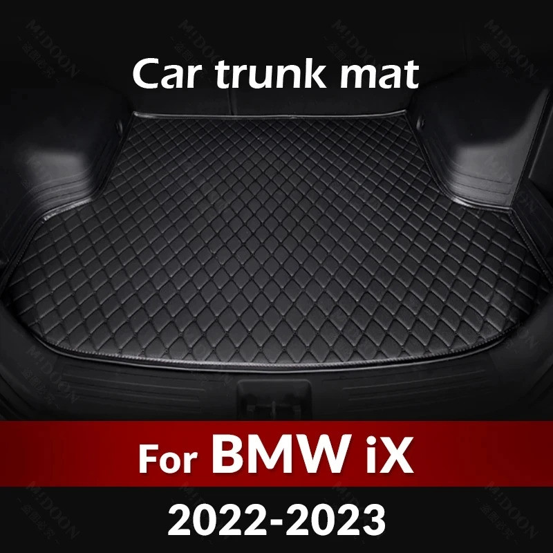Car Trunk Mats For BMW iX 2022 2023 Custom Floor Mat Auto foot Pads Carpet Cover Interior Accessorie