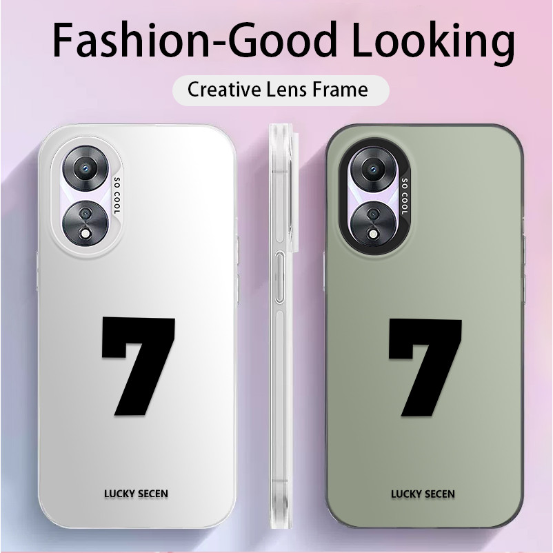 สําหรับ Oppo A58 5G&Oppo A58X 5G&Oppo A78 5G , Lucky number 7, Sunrise,เคสโทรศัพท์ IMD ป้องกันการตกห