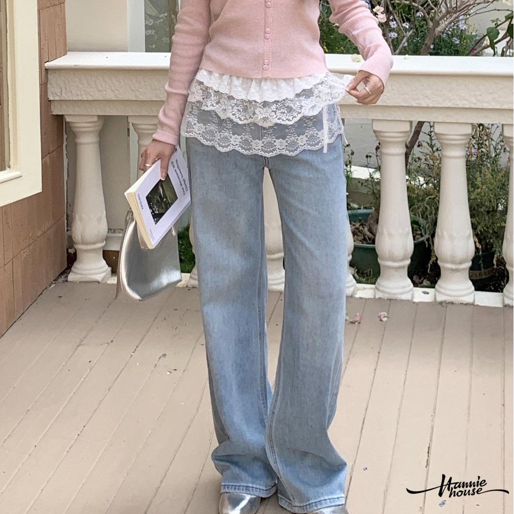 HANIE House- กระโปรงก้นด้านในลูกไม้ผู้หญิง