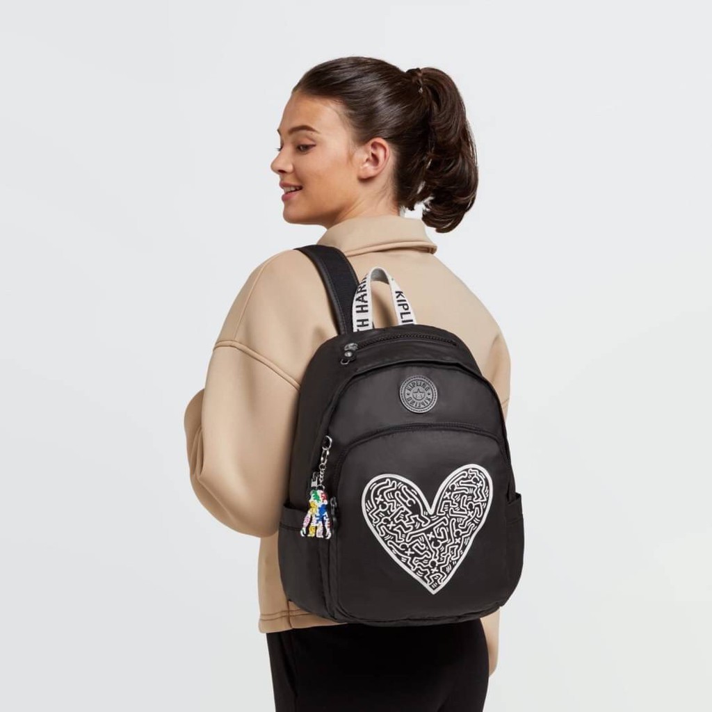 กระเป๋าเป้ กระเป๋าสะพายหลัง ของแท้ Kipling X Keith Haring Art Backpack & Large Backpack อีกหนึ่งในคอ