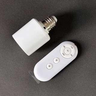 สวิตช์จับเวลาอัจฉริยะรีโมทคอนโทรลไร้สายที่ใส่หลอดไฟ E27 ถึง E27,AC220V สวิตช์หลายแสงเหมาะสำหรับบ้าน สวิตช์จับเวลา