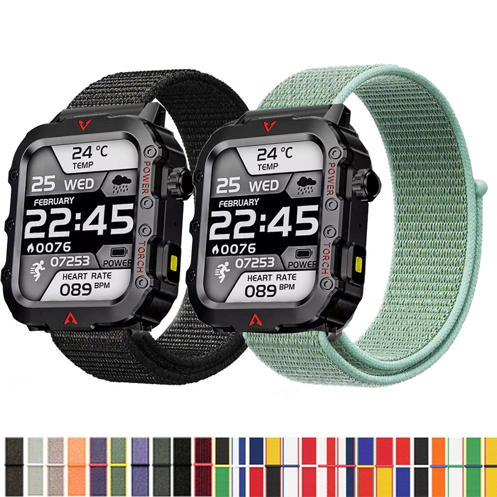 สายรัดไนลอนสําหรับ LAXASFIT 2024 Smartwatch Replacment สร้อยข้อมือกีฬา Watchband Correa สําหรับ LAXA