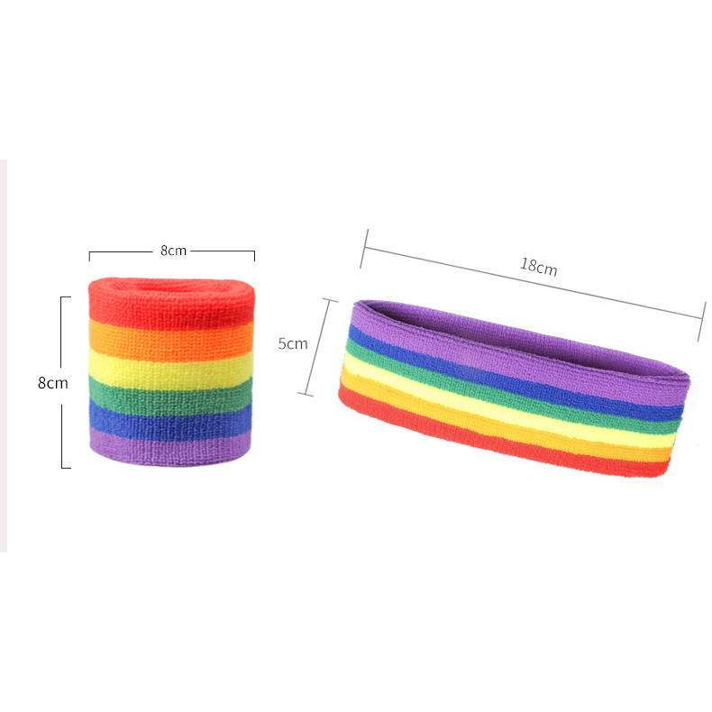 [ จัดส่ง TH] ️‍ ที่คาดผมสีรุ้ง LGBT Pride Rainbow Bandana ผ้าโผกผมสีสายรุ้ง คาดผมหรือมัดได้ ครื่องประดับผม Pride Month ราคา ถูกที่สุด ดีลบีเคเค แกลเลอรีภาพที่ 7