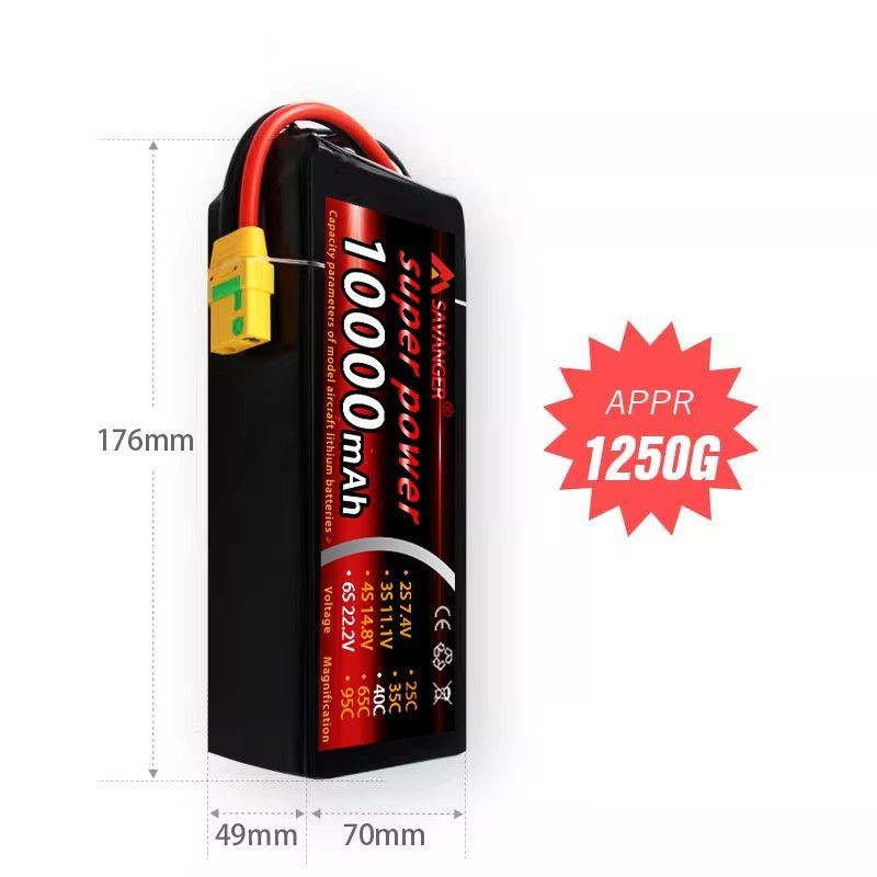 RC Drone Battery 3s/4s for Parrot Drone 10000mAh 40C High Capacity Violent Drone Bigfoot RC Battery