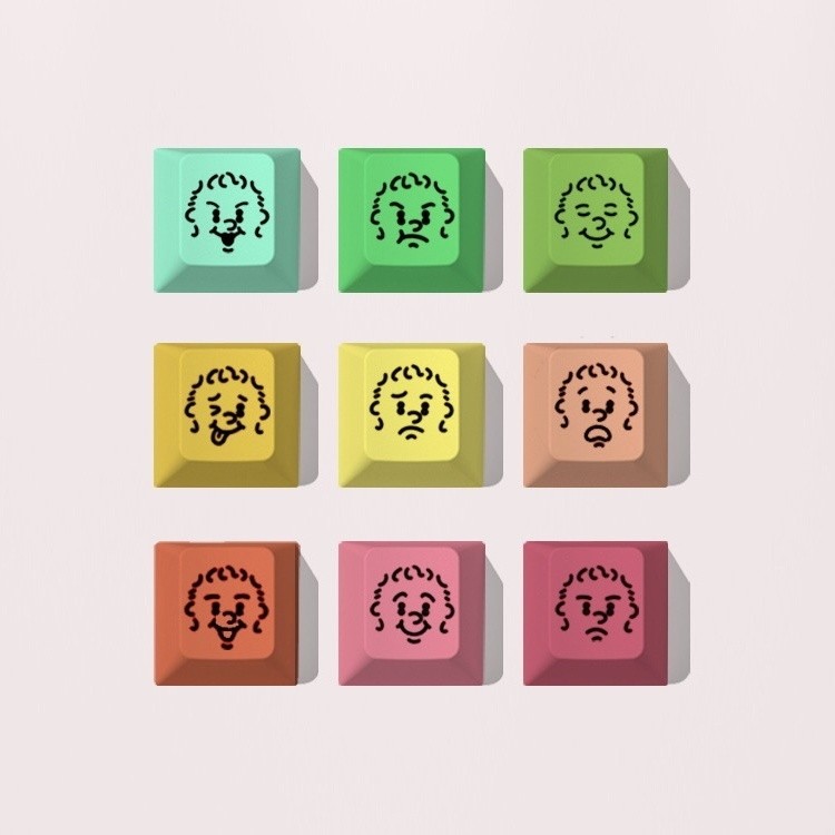 Eason Eason Concert Expression Pack คีย์บอร์ดเชิงกล Keycap Original Factory ความสูงปุ่มทึบแสง pbt วั