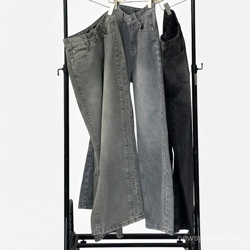 Atipa Jeans - Glamourize ATP Jeans กางเกงยีนส์กระบอกกลางดีเทลปั้มนูน Atipa ด้านข้าง