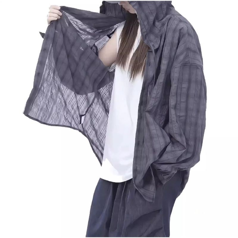 SEACHENIC เสื้อแจ็คเก็ตลายสก๊อต เซเชียนิก ทนทาน สวมใส่สบาย ป้องกันแสงแดดและฝน — صورة 6