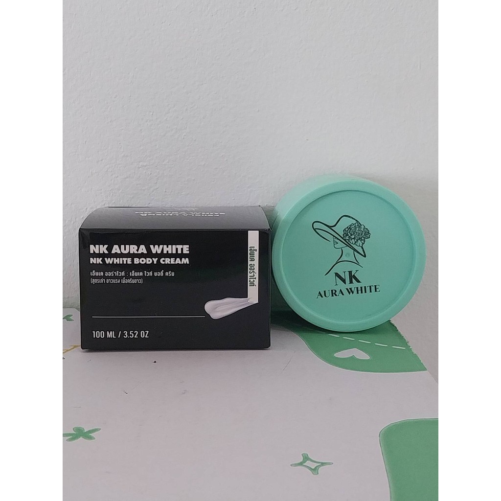 เอ็นเค กล่องดำ Nk aura white ครีมเอ็นเค ออร่าไวท์ กล่องดำ ปริมาณ 100 กรัม