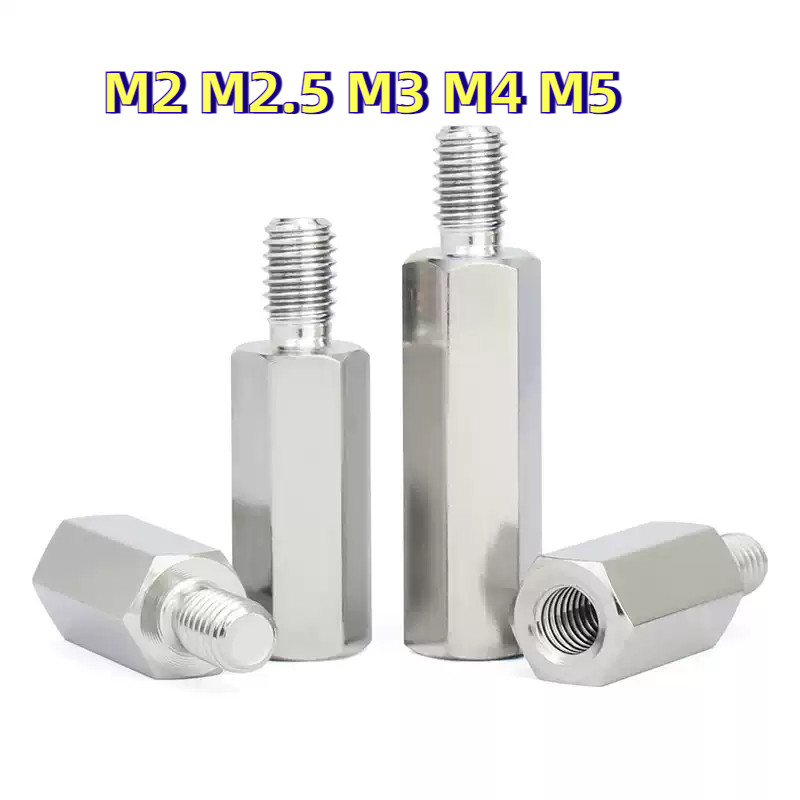[HJC-LY-w]Pillar Nut sus304/น๊อต น๊อตยึดบอร์ด  เสา สแตนเลส 304 น๊อตยืด  M2M2.5 M3M4M5