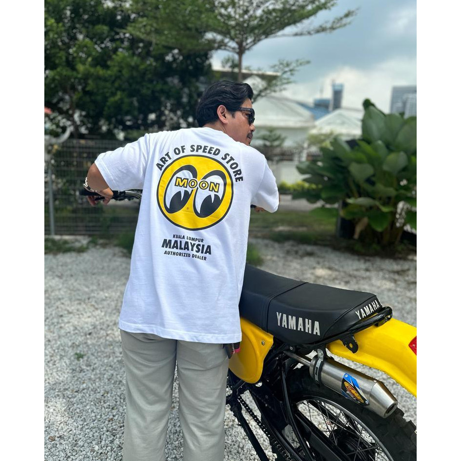 เสื้อยืดโลโก้ MOONEYES Eyeball cotton 100%