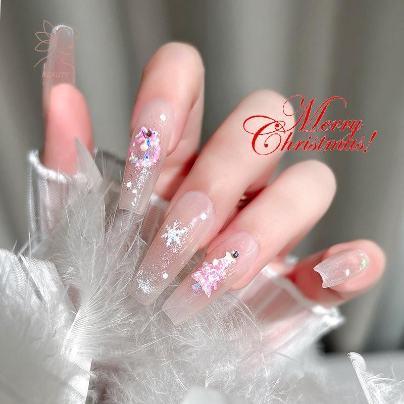 [maybeauty] สติ๊กเกอร์ติดเล็บคริสต์มาส 3D บรรเทาฤดูหนาว Snowflake Bear สติ๊กเกอร์ติดเล็บสําหรับผู้หญิงและสาว Santa Claus สติ๊กเกอร์ติดเล็บ Art Decorstion {TH} ราคา ถูกที่สุด ดีลบีเคเค แกลเลอรีภาพที่ 6