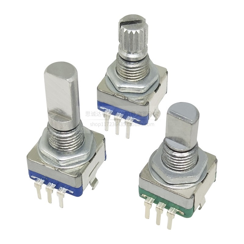 Ec11 ด้ามยาว 15/20 มม. Plum Handle Encoder Digital หมุน Encoding Switch 20-Digit Pulse พร้อมสวิตช์ AG2 สีแดงสีฟ้าสีส้มสีขาวสีเหลืองเงิน 5 * 17 มม.เงินทองสีดํา,