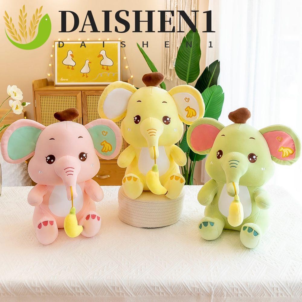 Daishen1 หมอนตุ๊กตาช้างน่ารัก ของขวัญวันเกิด ของเล่นเสริมการเรียนรู้เด็ก สําหรับคู่รัก