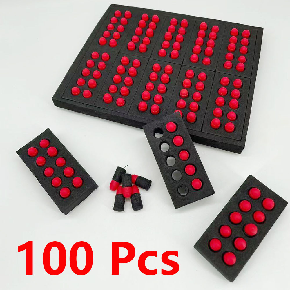 [พร้อมสต็อก]100ชิ้น อีวา โฟมหัวสําหรับ กล็อค นุ่มและยืดหยุ่นยางหัวโฟมของเล่นอุปกรณ์เสริม