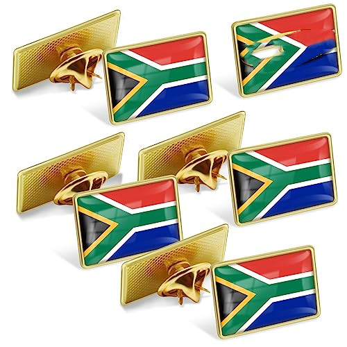 South Africa Flag Lapel Pins Bulk - โลหะ South African เข็มกลัด Badge ของที่ระลึกสําหรับผู้ชายผู้หญิงเสื้อผ้ากระเป๋าหมวก, เข็มร่วมสมัย