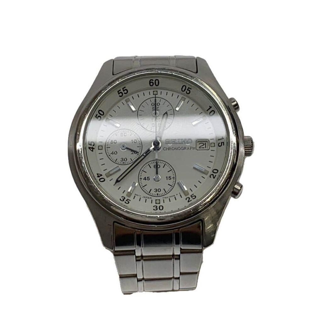 Seiko(ไซโก) SEIKO Men's Watch Analog Stainless Steel WHT SLV 7T92-0CC0 Direct from Japan Secondhand