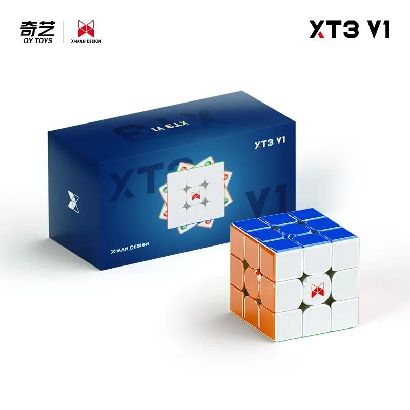 Qiyi XT3 V1 3x3 Cube Pioneer UV Magnetic Magic Speed Cube สติกเกอร์ XT3 3x3x3 Fidget ของเล่น Cubo Ma