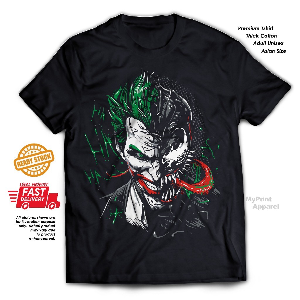 🔥🔥 เสื้อยืดผ้าฝ้าย Venom Joker 💗💖