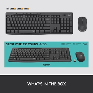 LOGITECH MK295 COMBO WIRELESS MOUSE & KEYBOARD SILENT TOUCH ไร้สาย เสียงเงียบ คีย์ TH/EN