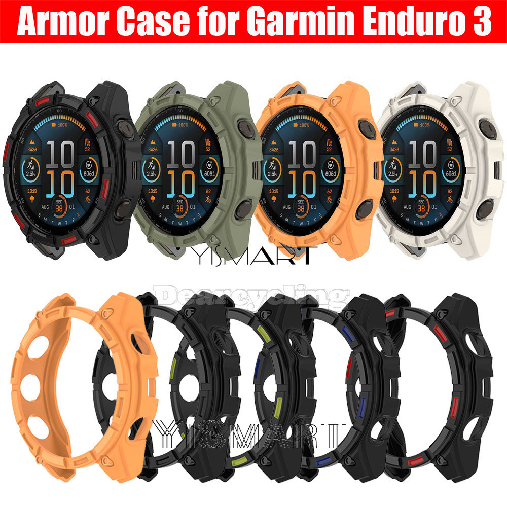 เคสป้องกันสําหรับ Garmin Enduro 3 Protector Armor ฝาครอบกันชนสําหรับ Garmin Enduro3 อุปกรณ์เสริมนาฬิ