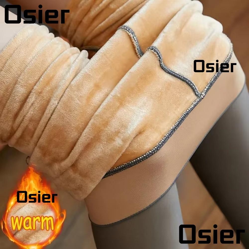กางเกงรัดรูป OSIER1, ถุงน่องทรงสลิมโปร่งแสง, แฟชั่นฤดูใบไม้ร่วงฤดูหนาว Super Elastic Thicken ถุงน่องอุ่นสําหรับผู้หญิง
