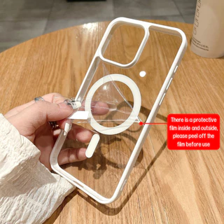 เคสผิวด้าน ชาร์ได้ เคสแม่เหล็ก เคส For iPhone 11 13 16 15 14 12 17 Pro Max Air 7 8 Plus XR XS Max เคสไอโฟน เคสมีแม่เหล็ก