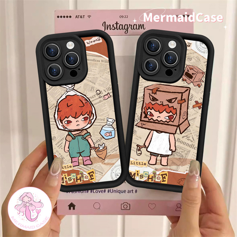 Cute Little Mischief Casing for Samsung A05 A04 A03 A15 A14 A13 A12 A51 A50 A33 A3 A31 A21S A20 Protective Soft Cover