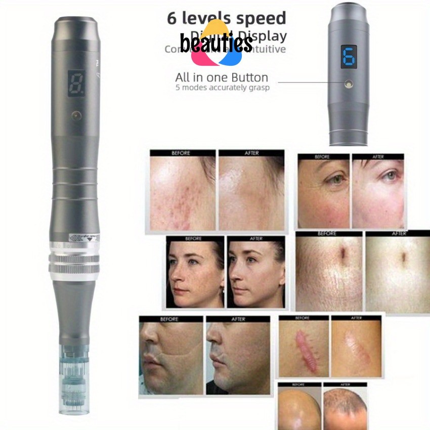 Derma ULTIMA-M8w ปากกาเครื่องมือไฟฟ้าความงามผิวสิวหลุมสิวอินเดียยกกระชับผมขาว Regrowth Beard Growth 