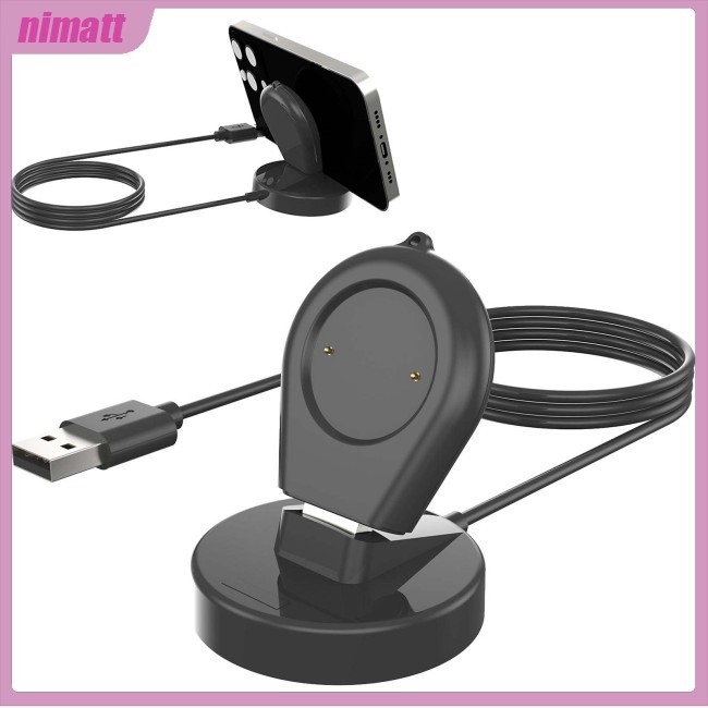 Ni แท่นชาร์จไร้สายแท่นชาร์จแท่นชาร์จสายชาร์จ Usb เข้ากันได้กับ Huami Amazfit Gtr4 Gts4