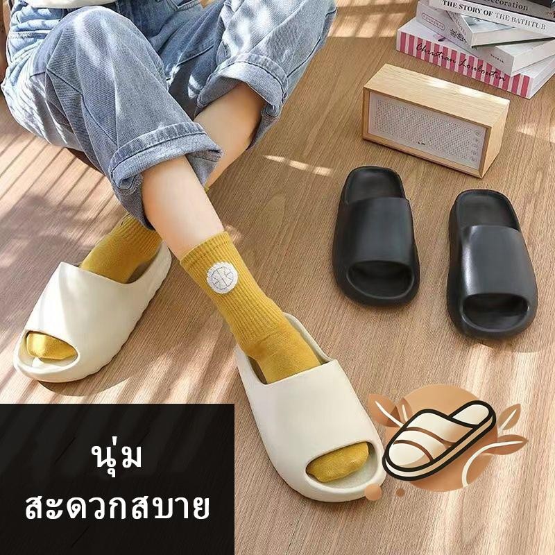 รองเท้าแตะสไตล์สปอร์ตกันลื่น พื้นนุ่มเปิดนิ้ว สวมใส่สบาย เหมาะสำหรับกลางแจ้ง