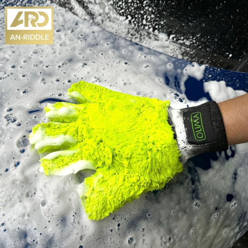 [แนะนําโดยผู้จัดการร้าน] ARD ARD ถุงมือล้างรถตุ๊กตาตุ๊กตาหมีตีนแปรงโฟมล้างรถทําความสะอาดรถไม่เจ็บพื้