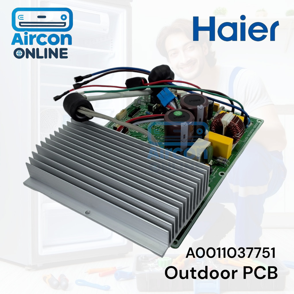 Outdoor PCB แอร์ HAIER รุ่น HSU-18VQRA, HSU-18CQAA,CE-18VPATC และรุ่นอื่นๆตามรายละเอียด รหัสสินค้า A0011037751 ของแท้… ราคา ถูกที่สุด ดีลบีเคเค แกลเลอรีภาพที่ 6