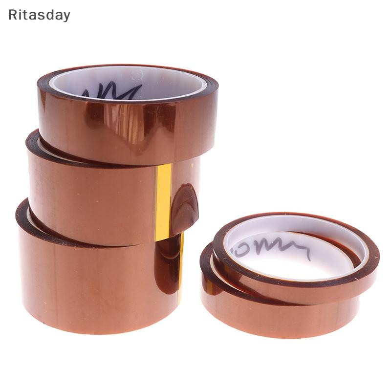 Ritasday ทนความร้อนอุณหภูมิสูงฉนวนกันความร้อนสูงอิเล็กทรอนิกส์ Polyimide เทป 33m ใหม่