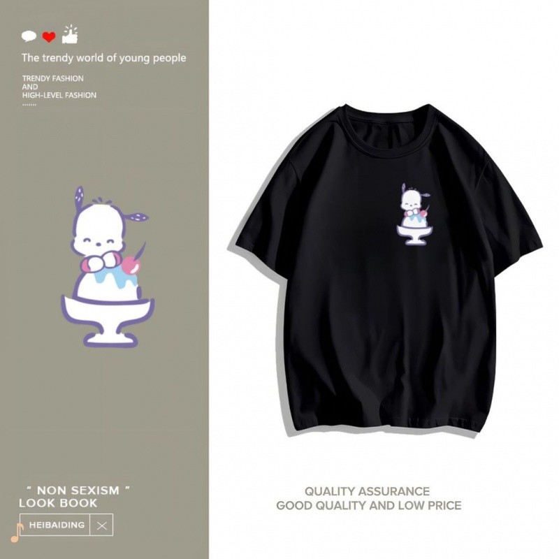 เสื้อยืด koo’sสบายร้อยเทรนด์แฟชั่นที่สวยงามและใจกว้างทุกชนิดสวมเสื้อยืดคอกลมพิมพ์เสื้อ ตลก1-99♬